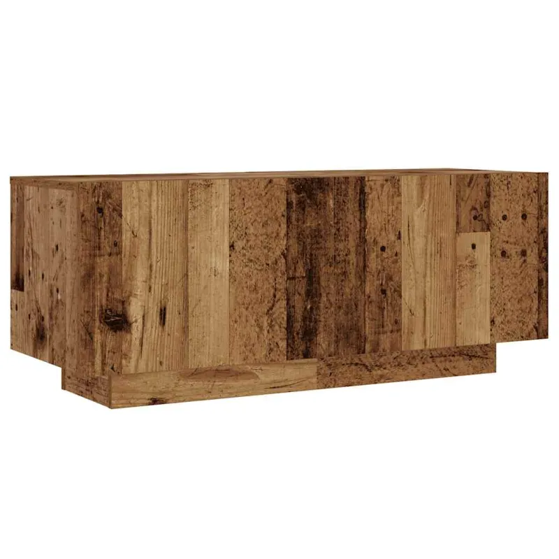 TV spintelė su LED lemputėmis, senovinė mediena, 180x35x40cm, inžinerinė mediena