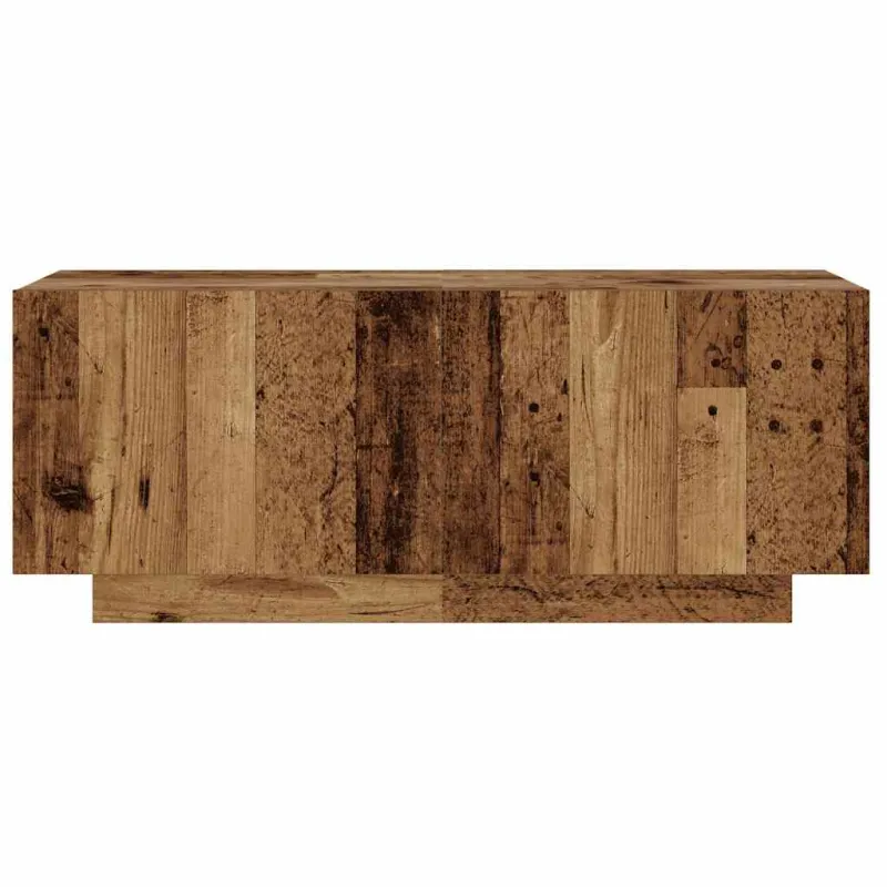 TV spintelė su LED lemputėmis, senovinė mediena, 260x35x40cm, inžinerinė mediena