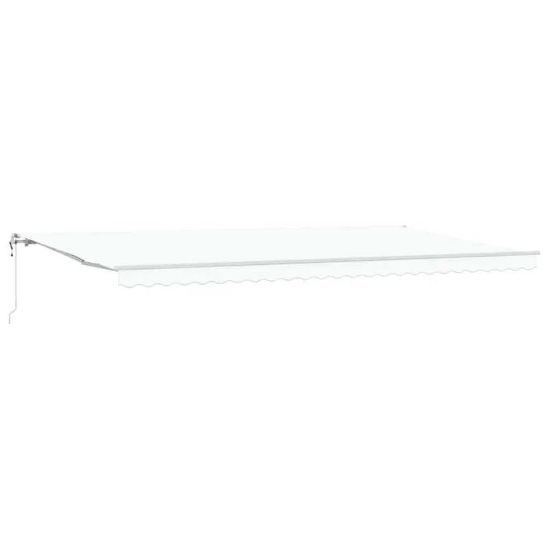 Elektrinė ištraukiama pavėsinė Baltas 600 × 300 cm