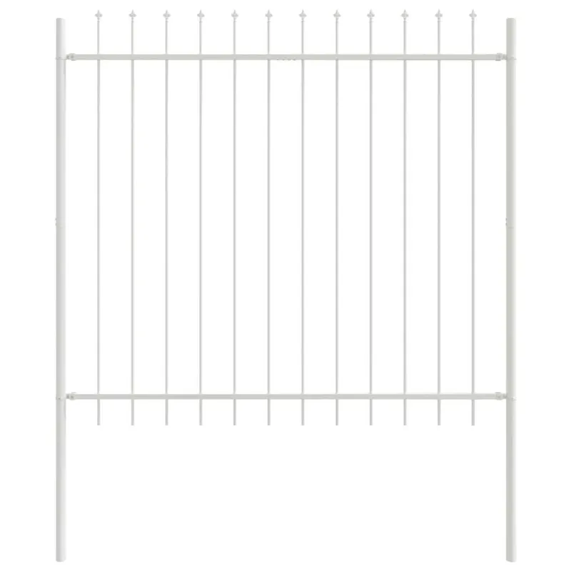 Sodo tvora 6 pcs Balta 10,2 x 1,5 m Miltelinis plienas