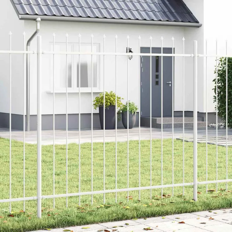 Sodo tvora 7 pcs Balta 11,9 x 1,5 m Miltelinis plienas
