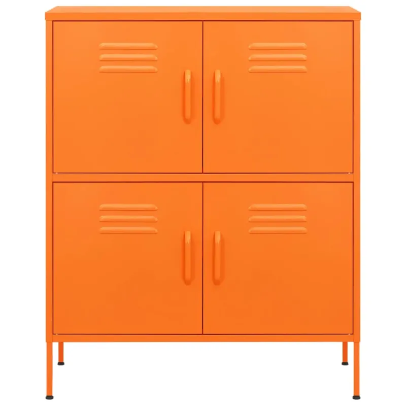 Sandėliavimo spintelė, oranžinė, 80x35x101,5cm, plienas