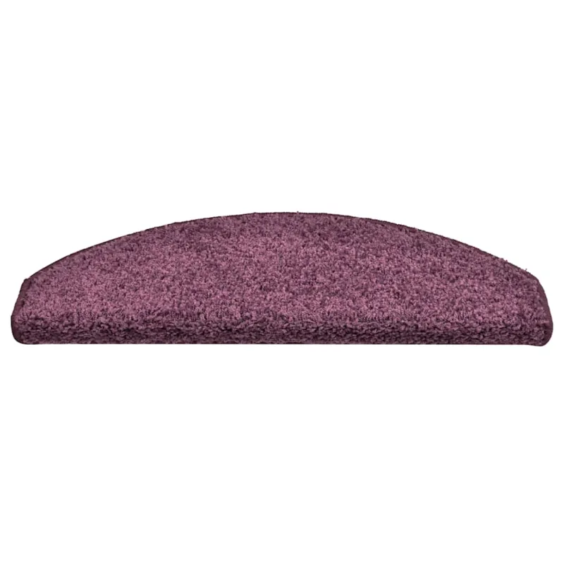 Laiptų kilimėliai, 30 vnt., 65x21x4 cm, tamsiai violetiniai, pusapvaliai, dideli