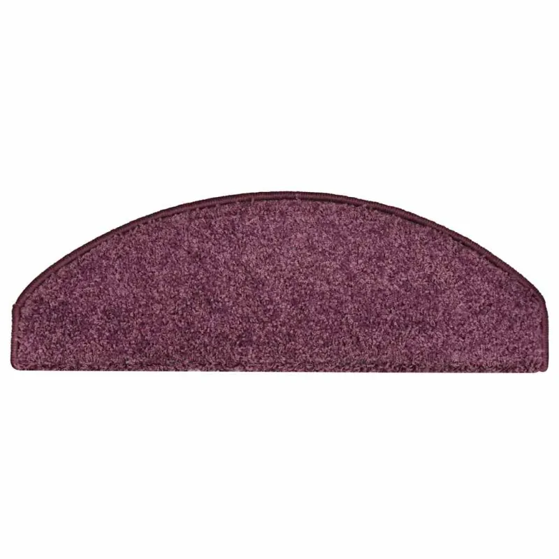 Laiptų kilimėliai, 30 vnt., 65x21x4 cm, tamsiai violetiniai, pusapvaliai, dideli