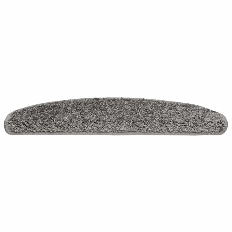 Laiptų kilimėliai, 20 vnt., pilki, 65x21x4 cm, dideli, pusapvaliai