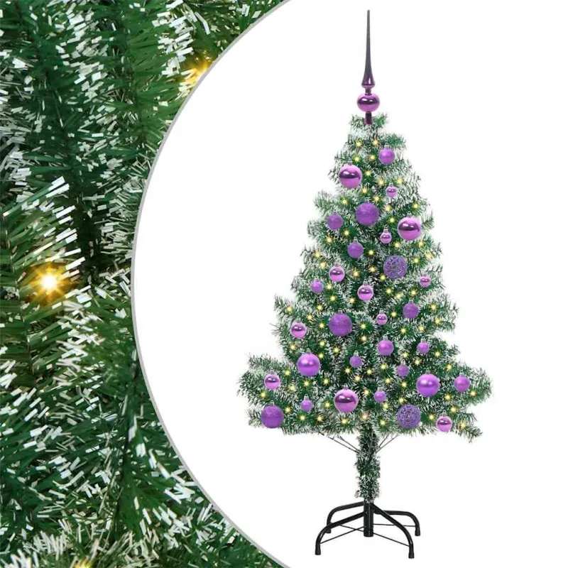 Dirbtinė Kalėdų Eglė Su Sniegu ir LED Šviesa su 150 LED 120 cm