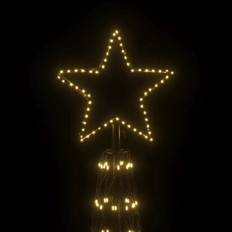 Kalėdinė eglutė su kankorėžiu, šiltai balta, 3000 LED, 230x800 cm
