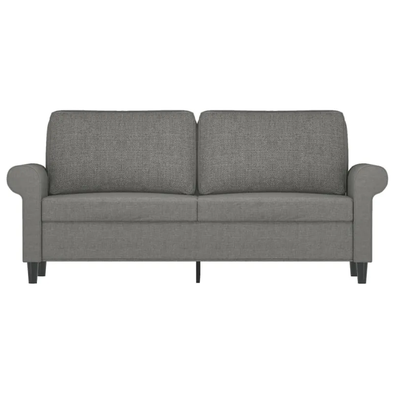 Dvivietė sofa, tamsiai pilkos spalvos, 140cm, audinys