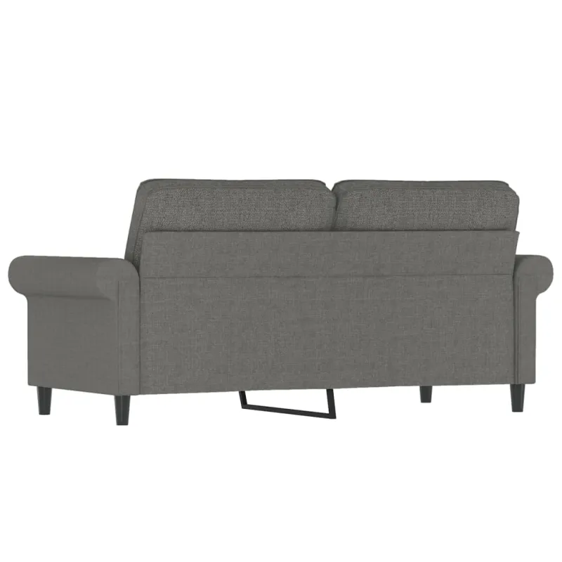 Dvivietė sofa, tamsiai pilkos spalvos, 140cm, audinys