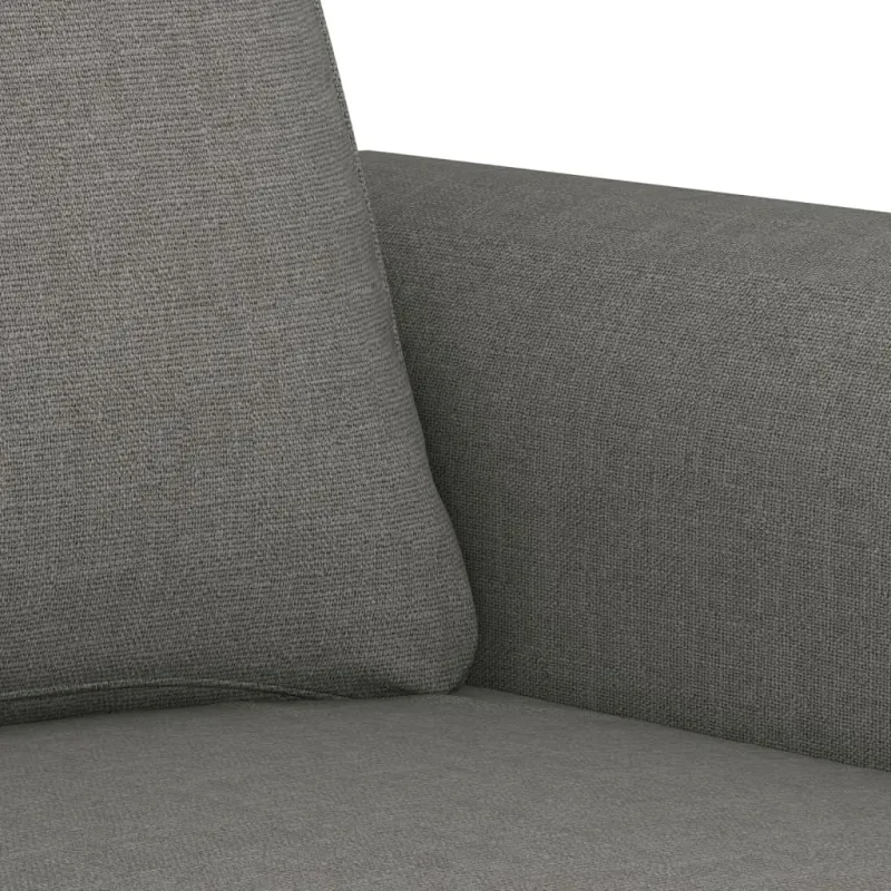 Dvivietė sofa, tamsiai pilkos spalvos, 140cm, audinys