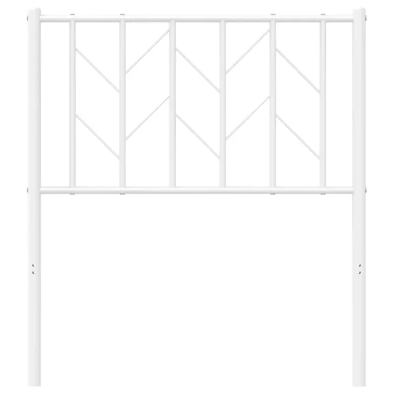 Metalinis keičiamas galvūgalis, baltos spalvos, 75 cm