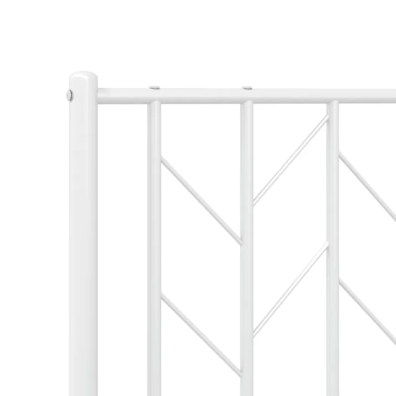 Metalinis keičiamas galvūgalis, baltos spalvos, 75 cm