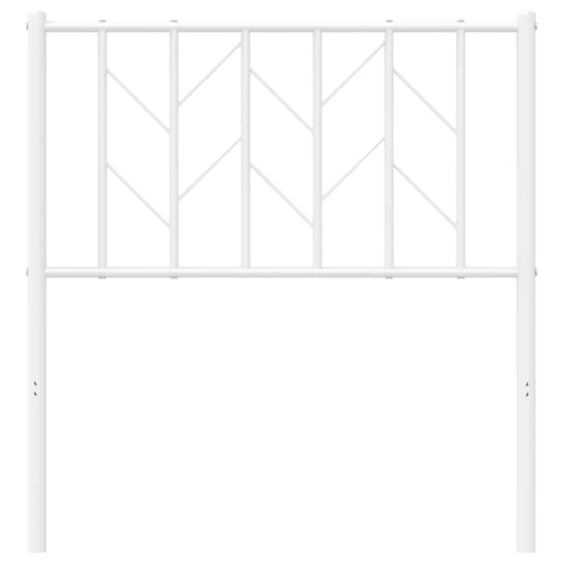 Metalinis keičiamas galvūgalis, baltos spalvos, 80 cm