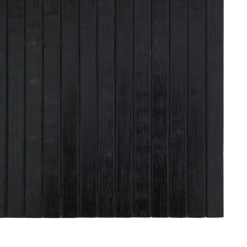 Kilimas, stačiakampis, juodas, 60x300 cm, bambukas