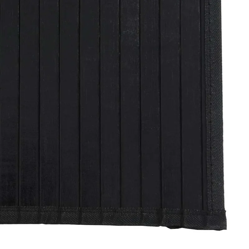 Kilimas, stačiakampis, juodas, 70x200 cm, bambukas