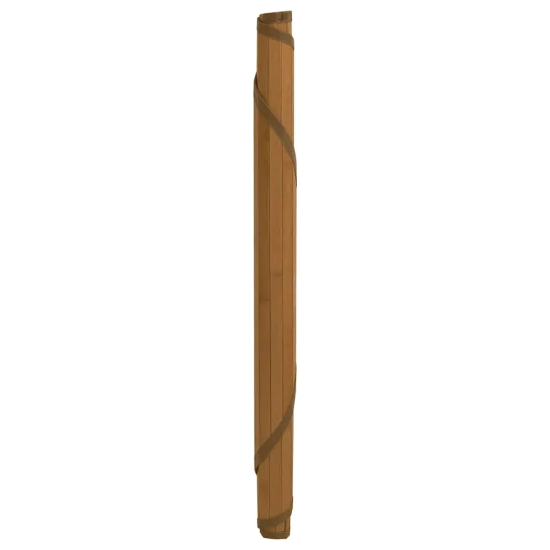 Kilimas, apvalus, rudas, 60 cm, bambukas