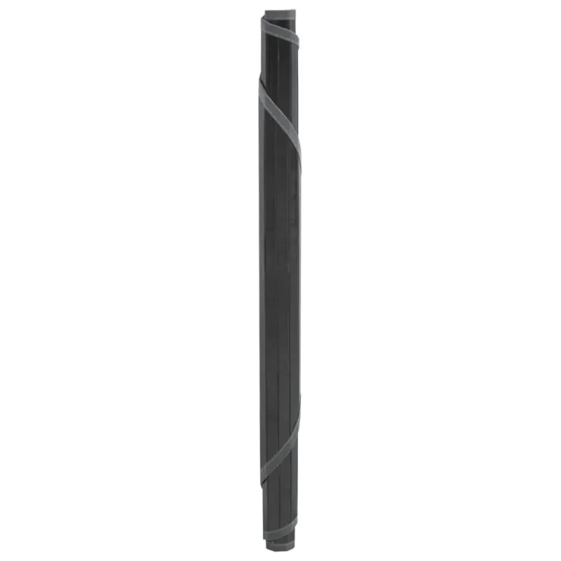 Kilimas, apvalus, pilkas, 60 cm, bambukas