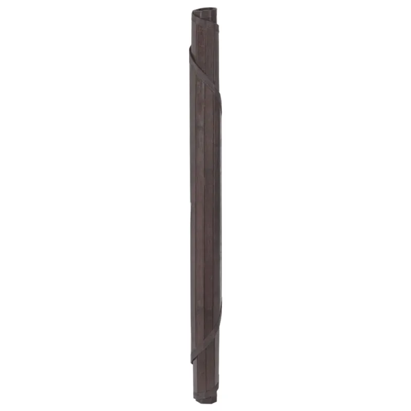 Kilimas, apvalus, tamsiai rudas, 80 cm, bambukas