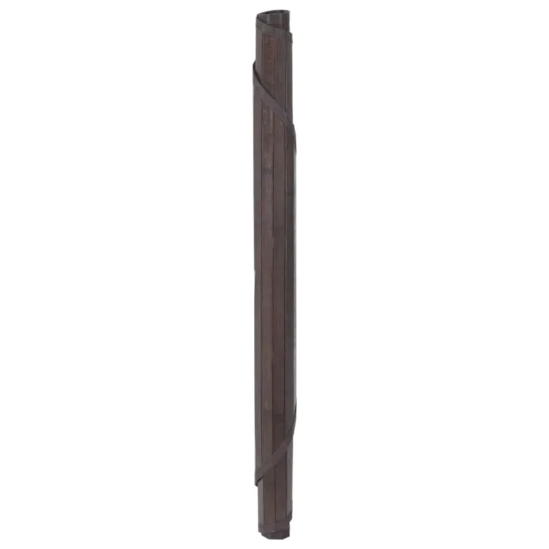 Kilimas, apvalus, tamsiai rudas, 100 cm, bambukas