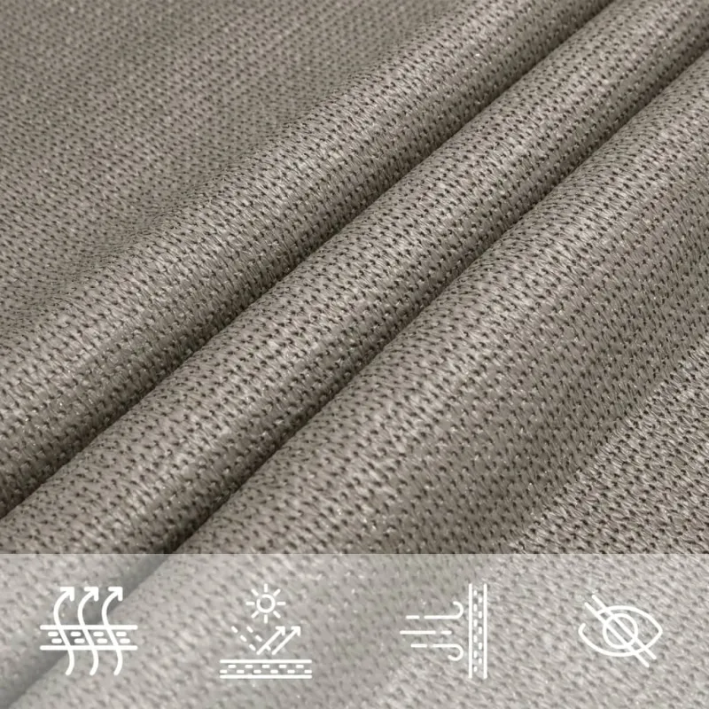Saulės skėtis, 160 g/m², trikampė, šviesiai pilka, 4,5x4,5x4,5 m, HDPE