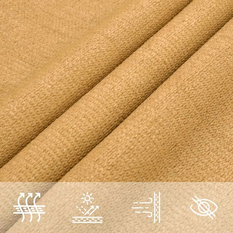 Saulės skėtis, 160 g/m², trikampė, smėlio spalvos, 3,6x3,6x3,6 m, HDPE