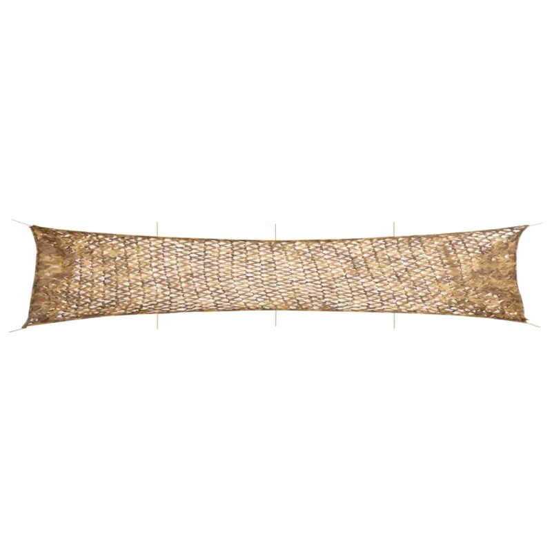 Maskuojantis tinklas su daiktadėže, 844x142 cm, smėlio spalvos