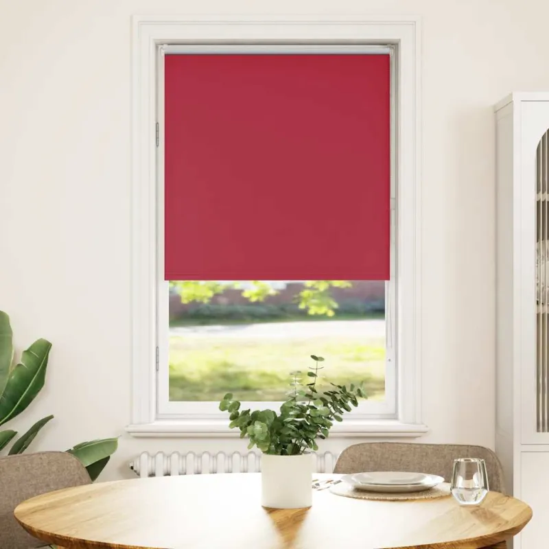 Roletas, neperšlampamas, raudonos spalvos, 65x150 cm, audinys, plotis 60,7 cm, poliesteris