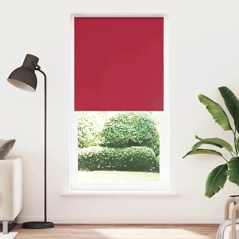 Roletas, neperšlampamas, raudonos spalvos, 95x230 cm, audinys, plotis 90,7 cm, poliesteris