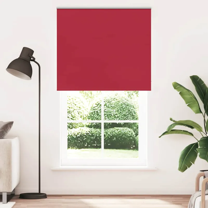Roletas, neperšlampamas, raudonos spalvos, 130x230 cm, audinys, plotis 126,6 cm, poliesteris