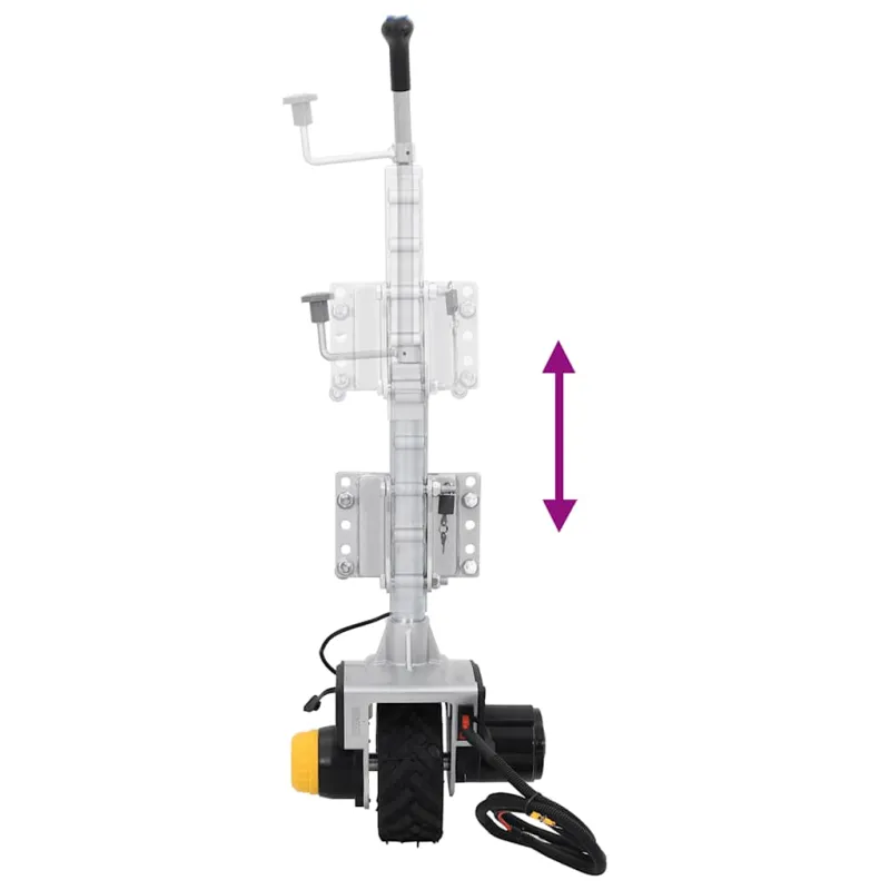 Priekabos domkratas, 12 V, 550 W, aliuminis