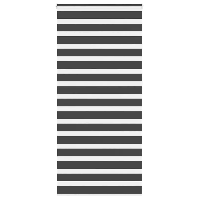 Zebrinė žaliuzė, juodos spalvos, 115x230 cm, audinys, plotis 110,9 cm, poliesteris