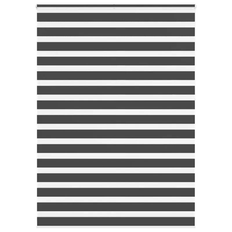 Zebra žaliuzė, juodos spalvos, 155x230 cm, audinys, plotis 150,9 cm, poliesteris