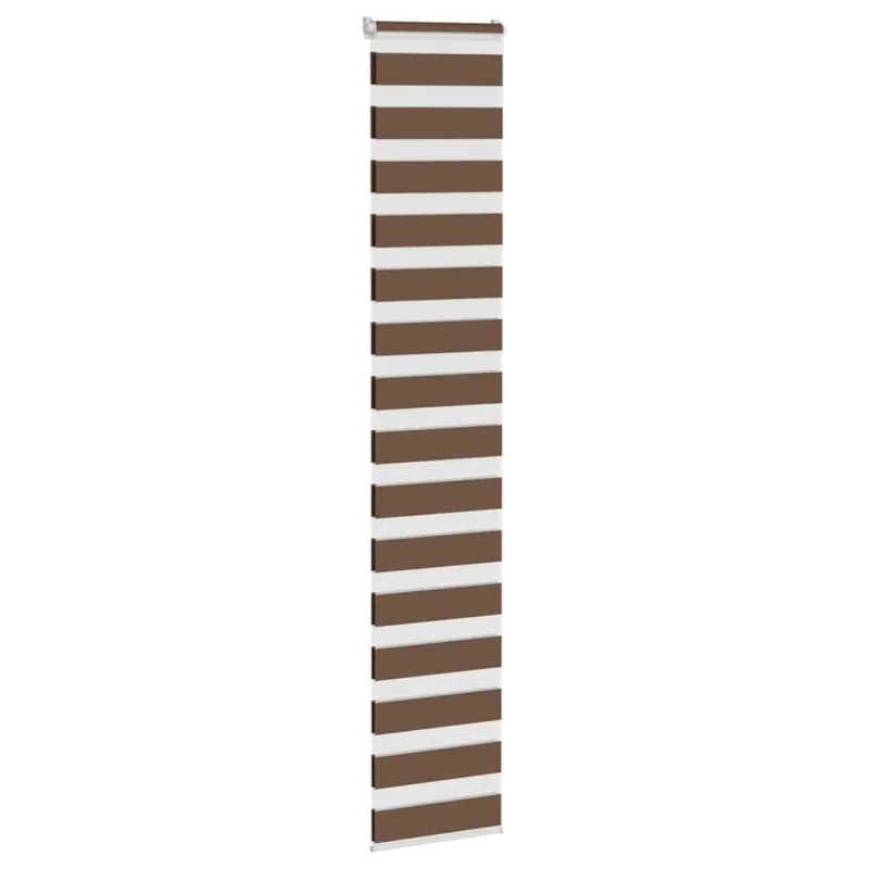 Zebrinės žaliuzės, rudos, 40x200 cm, audinys, plotis 35,9 cm, poliesteris