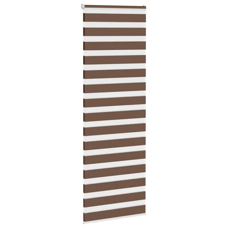 Zebrinės žaliuzės, rudos, 70x230 cm, audinys, plotis 65,9 cm, poliesteris