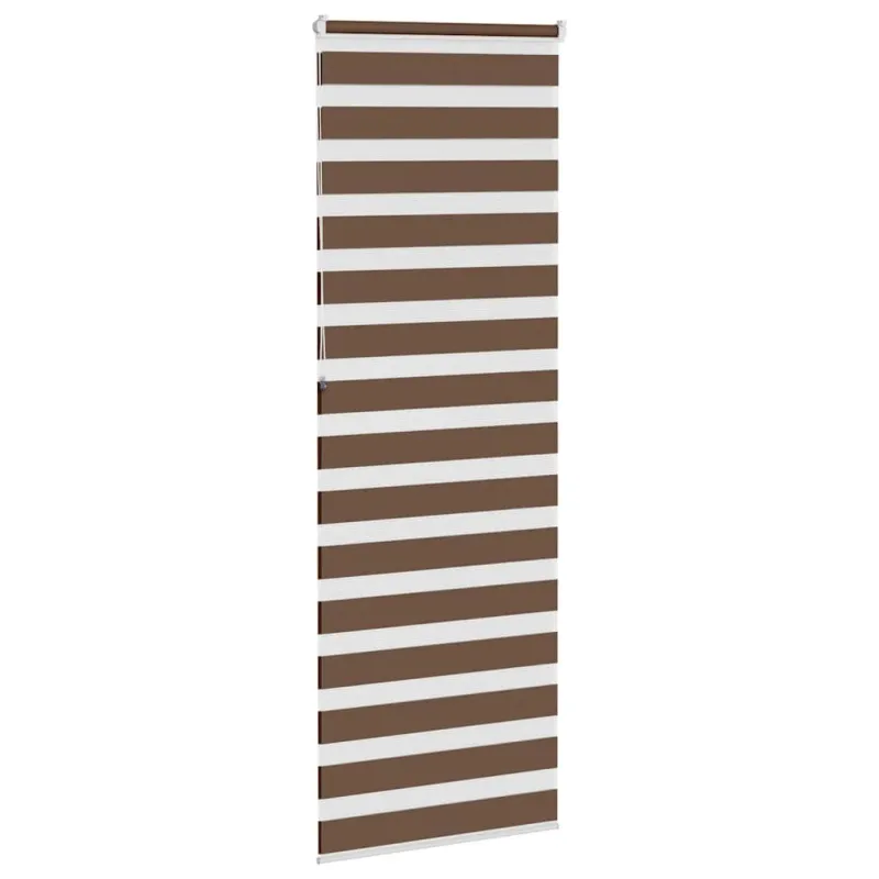 Zebrinės žaliuzės, rudos, 70x230 cm, audinys, plotis 65,9 cm, poliesteris