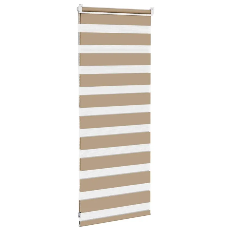Zebro žaliuzė, smėlio rudos spalvos, 60x100 cm, audinys, plotis 55,9 cm, poliesteris