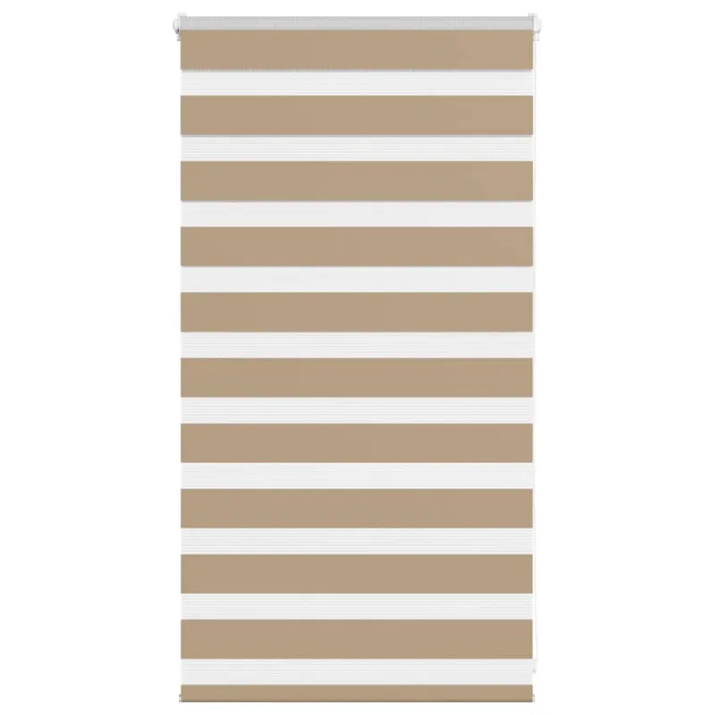 Zebro žaliuzė, smėlio rudos spalvos, 85x100 cm, audinys, plotis 80,9 cm, poliesteris
