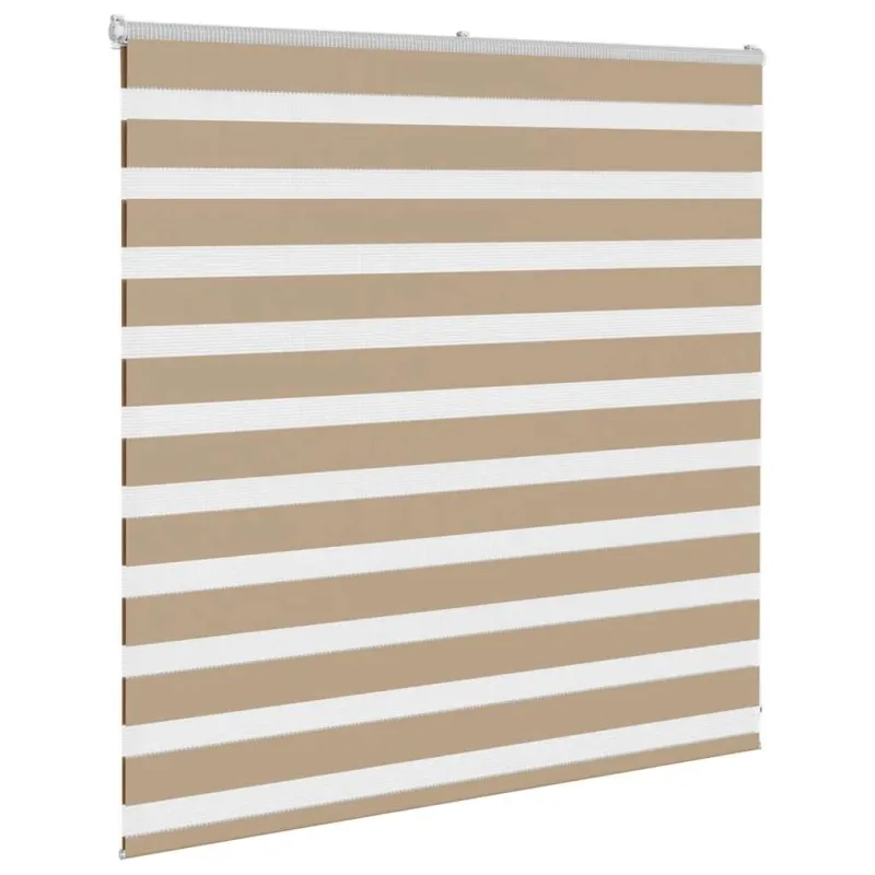 Zebro žaliuzė, smėlio rudos spalvos, 140x100 cm, audinys, plotis 135,9 cm, poliesteris