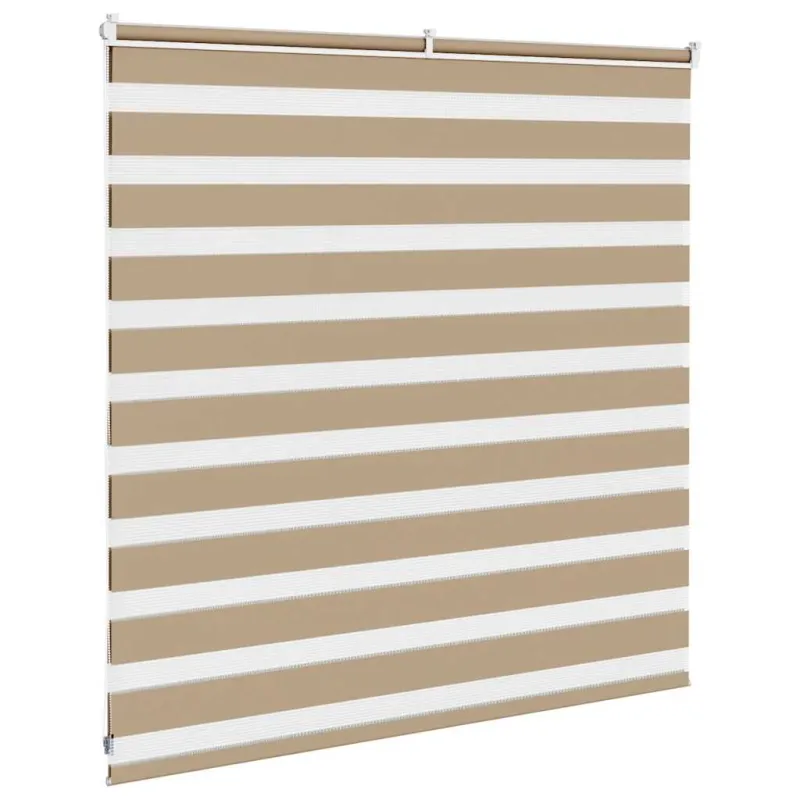 Zebro žaliuzė, smėlio rudos spalvos, 150x100 cm, audinys, plotis 145,9 cm, poliesteris