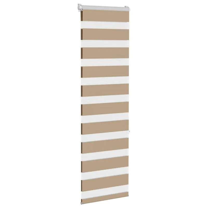 Zebro žaliuzė, smėlio rudos spalvos, 45x150 cm, audinys, plotis 40,9 cm, poliesteris