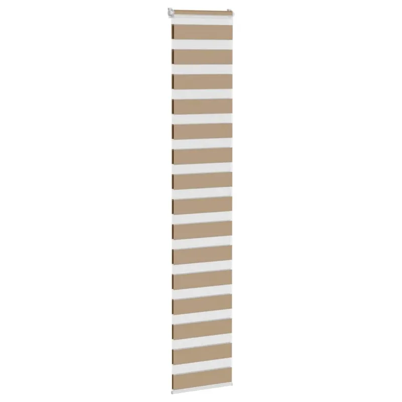 Zebro žaliuzė, smėlio rudos spalvos, 45x200 cm, audinys, plotis 40,9 cm, poliesteris
