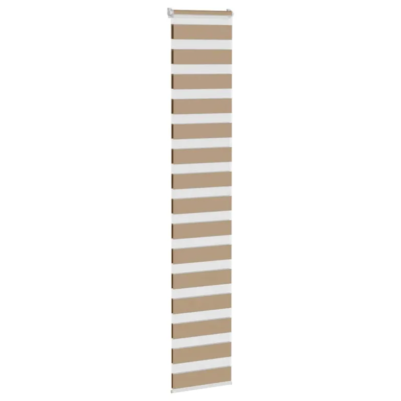 Zebro žaliuzė, smėlio rudos spalvos, 50x200 cm, audinys, plotis 45,9 cm, poliesteris