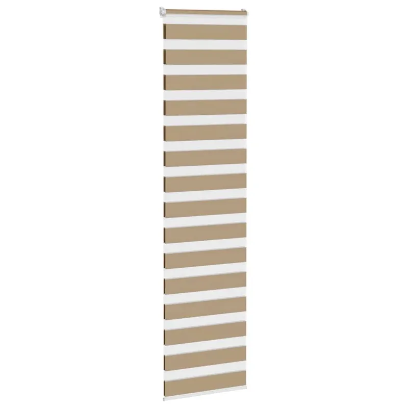 Zebro žaliuzė, smėlio rudos spalvos, 60x200 cm, audinys, plotis 55,9 cm, poliesteris
