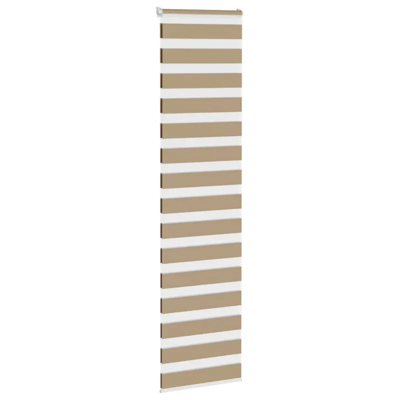 Zebro žaliuzė, smėlio rudos spalvos, 65x200 cm, audinys, plotis 60,9 cm, poliesteris