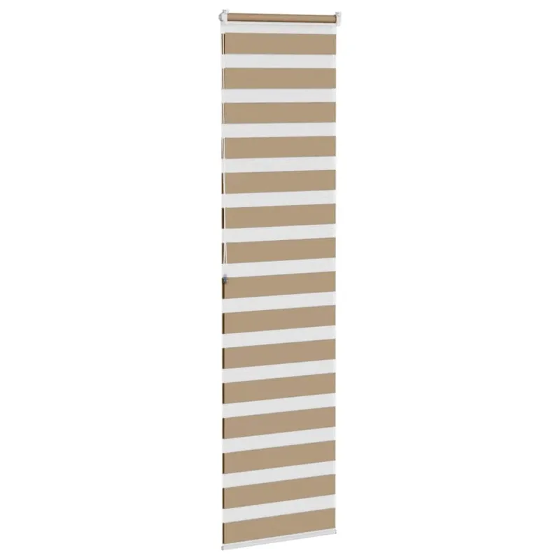 Zebro žaliuzė, smėlio rudos spalvos, 65x200 cm, audinys, plotis 60,9 cm, poliesteris
