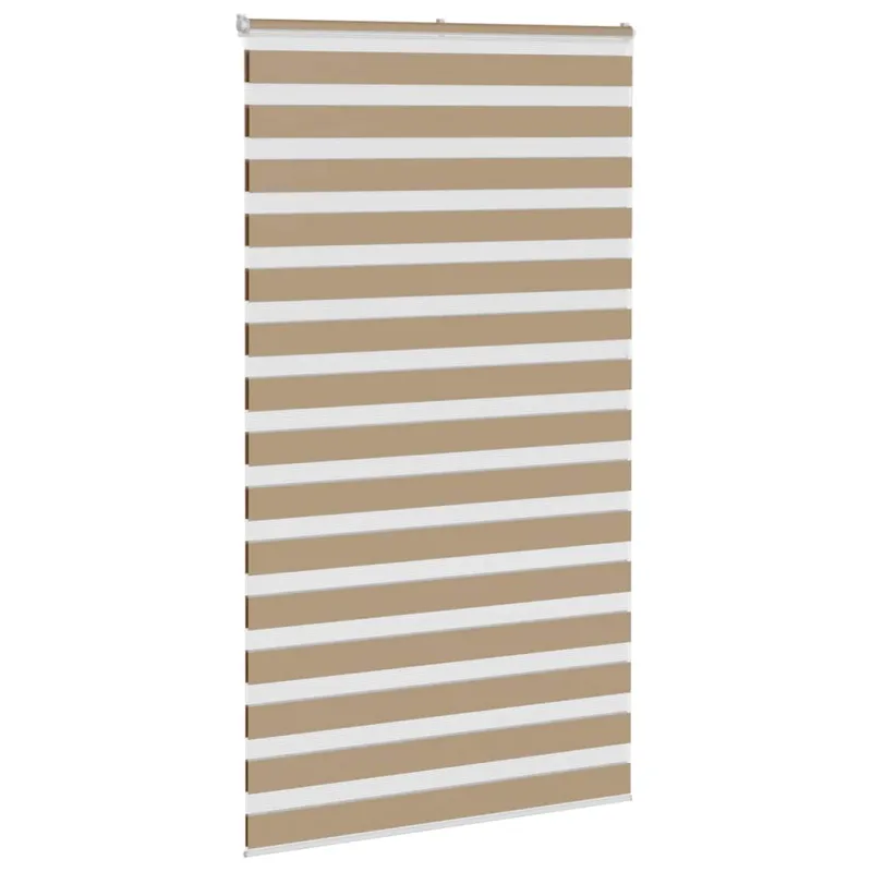 Zebro žaliuzė, smėlio rudos spalvos, 125x200 cm, audinys, plotis 120,9 cm, poliesteris