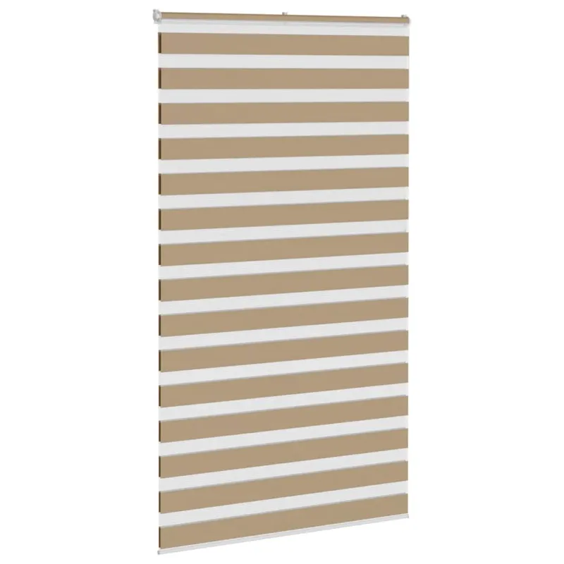Zebro žaliuzė, smėlio rudos spalvos, 135x200 cm, audinys, plotis 130,9 cm, poliesteris