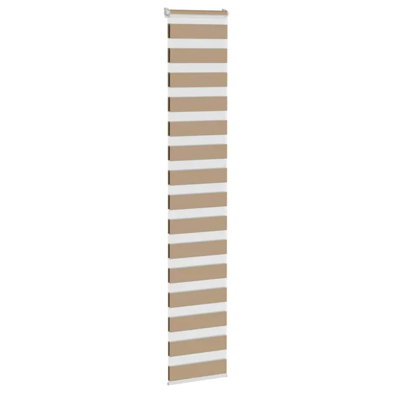 Zebro žaliuzė, smėlio rudos spalvos, 40x230 cm, audinys, plotis 35,9 cm, poliesteris