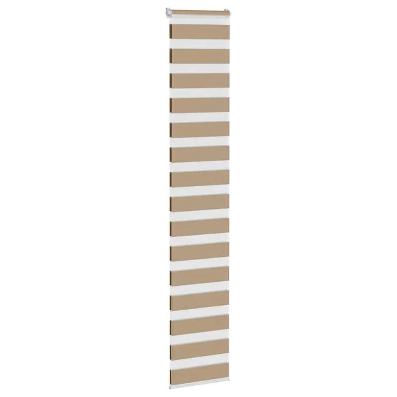 Zebro žaliuzė, smėlio rudos spalvos, 45x230 cm, audinys, plotis 40,9 cm, poliesteris