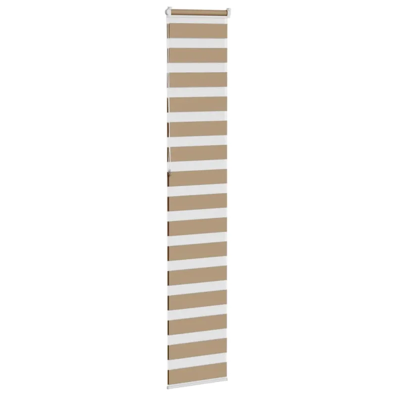 Zebro žaliuzė, smėlio rudos spalvos, 50x230 cm, audinys, plotis 45,9 cm, poliesteris